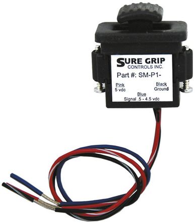Suregrip - SM-P1 - IP66 滑动 预接线 弹簧复位 霍尔效应开关 比例, 最大 5 V 直流		