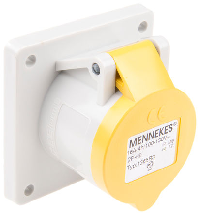 Mennekes - 1365 - Mennekes ɫ 3P ҵԴ 尲װ  1365, 16A, 110 V, IP44		