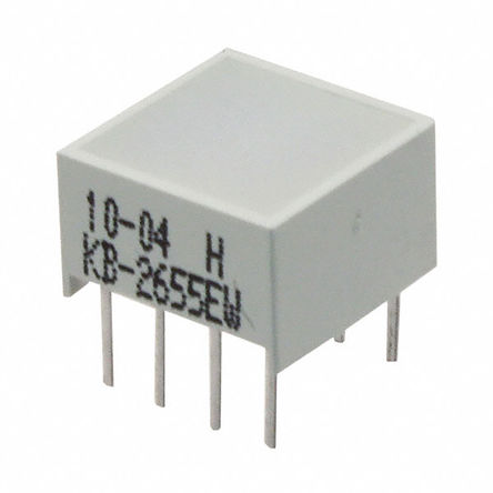 Kingbright - KB2655EW - Kingbright ɫ LED ʾ KB2655EW, 70 mcd, ͨװװ		