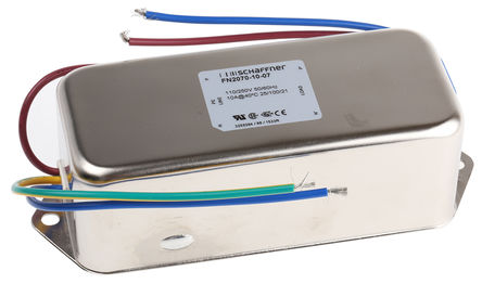 Schaffner - FN2070-10-07 - Schaffner FN2070 ϵ 10A 250 V , 400Hz ̰װ EMI ˲ FN2070-10-07, ߽Ӷ		