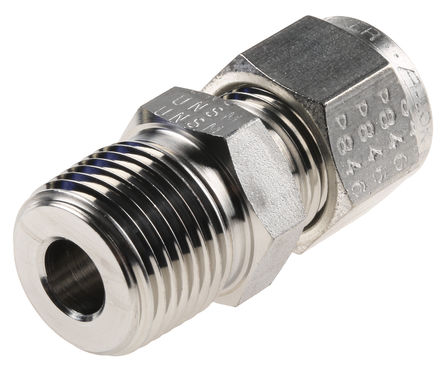 Parker - 6MSC6N-316 - Parker ֹܼ ֱ ͷ, 3/8 in NPT x3/8in⾶		