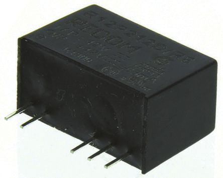 Recom - R12P212D/R8 - Recom 2W ʽֱ-ֱת R12P212D/R8, 12V dc, 85mA, 8kV dcѹ, 80  87%Ч, SIPװ		