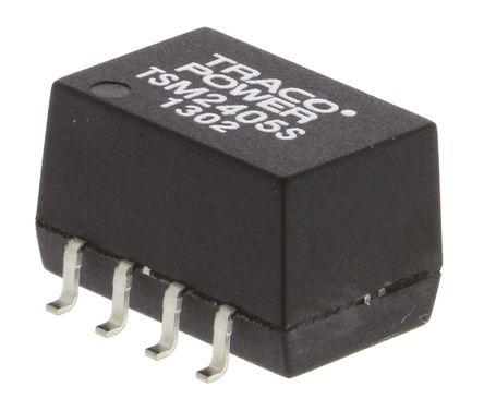 TRACOPOWER - TSM 2405S - TRACOPOWER TSM ϵ 1W ʽֱ-ֱת TSM 2405S, 21.6  26.4 V ֱ, 5V dc, 200mA, 1kV dcѹ, 81%Ч, SOIC 14װ		