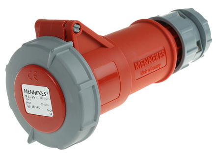 Mennekes - 3871 - Mennekes PowerTOP ϵ ɫ 4P ҵԴ °װ  3871, 16A, 400 V, IP67		