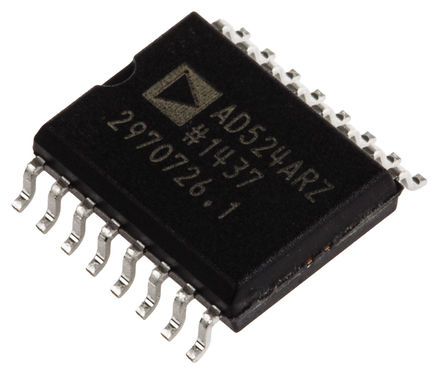 Analog Devices - AD524ARZ-16 - Analog Devices AD524ARZ-16 ǱŴ, 0.25mVƫ, 25MHz, 70dB CMRR, 16 SOIC Wװ		