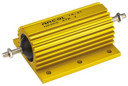 Arcol - HS200 47R J - Arcol HS200 ϵ HS200 47R J 200W 47 5%  尲װ̶ֵ, Ӷ, Ƿװ		