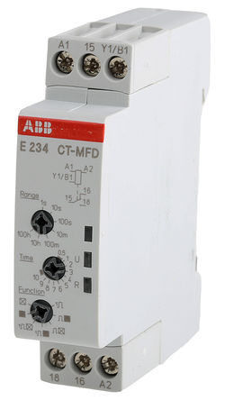 ABB - 1SVR500020R0000 - ABB ๦ ʱ̵ 1SVR500020R0000, 0.05 s  100 h, ˫, 1, SPDT, 24  240 V 24  48 V ֱ		