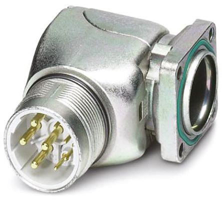 Phoenix Contact - 1605512 - Phoenix Contact SF Series 系列 6路 面板安装 直角 连接器 插座 1605512, 公触点, 螺钉固定接合		