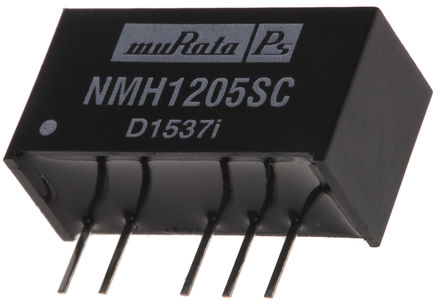 Murata Power Solutions - NMH1205SC - Murata Power Solutions NMH ϵ 2W ʽֱ-ֱת NMH1205SC, 10.8  13.2 V ֱ, 5V dc, 200mA, 1kVѹ, 80%Ч		