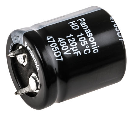 Panasonic - EETHD2G121HJ - Panasonic HD ϵ 400 V ֱ 120F ͨ  EETHD2G121HJ, 20%ݲ, +105C		