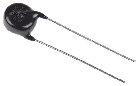 Panasonic - ERZV10D681 - Panasonic ZNR ϵ 170pF 25A 1120V ѹ ERZV10D681, 12.5 (Dia.) x 7.4mm		