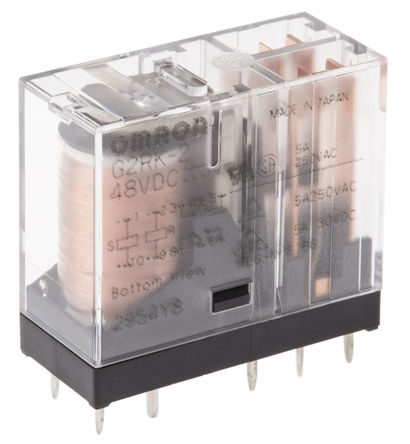 Omron - G2RK248DC - Omron G2RK248DC ˫˫ װ ̵, 48V dc, ڵԴӦ		