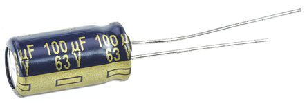 Panasonic - EEUFC1J101L - Panasonic FC  ϵ 63 V ֱ 100F ͨ  EEUFC1J101L, 20%ݲ, 230m(ֵ), +105C		