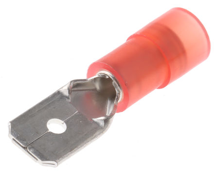 RS Pro - MDNYD1-250 - RS Pro ɫ Ե ѹӽͷ MDNYD1-250, 0.8 x 6.35mmƬ		