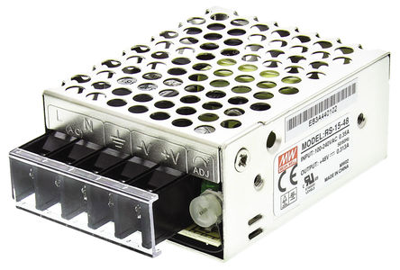 RS Pro - RS-15-48 - RS Pro 15.024W  ǶʽģʽԴ SMPS RS-15-48, 120  370 V dc, 85  264 V ac, 48V dc, 313mA, 82%Ч		