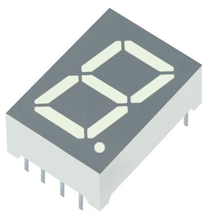 Kingbright - SA52-11CGKWA - Kingbright SA52 ϵ 1ַ 7  ɫ LED  SA52-11CGKWA, 46 mcd, ҲС, 13.2mmַ, ͨװװ		