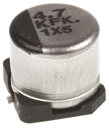 Panasonic - EEEFK1K4R7P - Panasonic FK SMD ϵ 80 V ֱ 4.7F SMD  EEEFK1K4R7P, 20%ݲ, +105C		