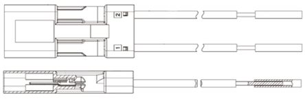 TE Connectivity - 2106391-4 - TE Connectivity Slimseal SSL ϵ 0.1m ɫ 4 ·  2106391-4, 250 V /ֱ		