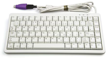 Cherry - G84-4100LCAGB-0 - Cherry 白色 PS/2 和 USB 有线 紧凑型 QWERTY（英国） 键盘 G84-4100LCAGB-0		