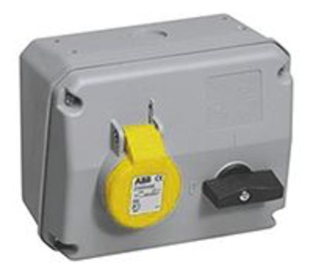 ABB - 2CMA167622R1000 - ABB ɫ IP44 ˮƽ л 2P+E  2CMA167622R1000 ,  16A, 100  130 V		