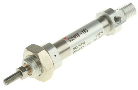 SMC - C85N10-10S - SMC C85 ϵ  ϸԲͲ C85N10-10S, 10mmг, 1 MPaѹ, 10mm׾, M5 x 0.8˿, -20  +80C		