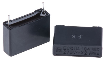 Panasonic - ECQUAAF104KA - Panasonic ECQUA ϵ 100nF ۱ϩ (PP) ECQUAAF104KA, 10%, 275 V , ͨ		