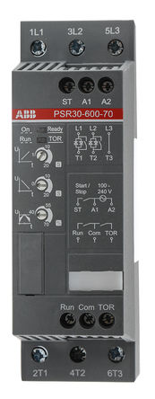 ABB - 1SFA896109R7000 - ABB PSR ϵ 30 A 3  1SFA896109R7000, IP20, 15 kW, 208  600 V		