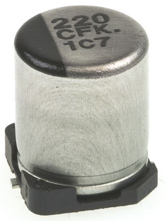 Panasonic - EEEFK1C221XP - Panasonic FK SMD ϵ 16 V ֱ 220F SMD  EEEFK1C221XP, 20%ݲ, +105C		