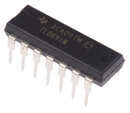Texas Instruments - TL064IN - Texas Instruments TL064IN ��· ����Ŵ���, 1MHz���������, 14���� PDIP��װ		