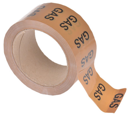 Signs & Labels - PIT59 - Signs & Labels ɫ PPϩ ܵʶ, ԤӡGas, 50mm x33m		