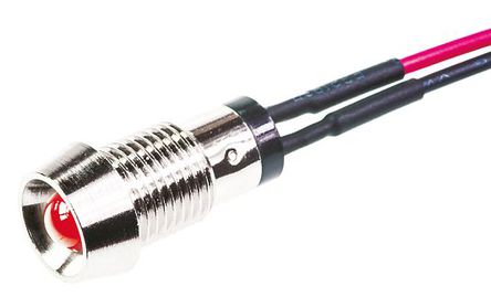 Marl - 573-502-04-40 - Marl 573-502-04-40 5 mm  ɫ LED ָʾ, ߽Ӷ, 8mmװ׳ߴ, 2.8 V		