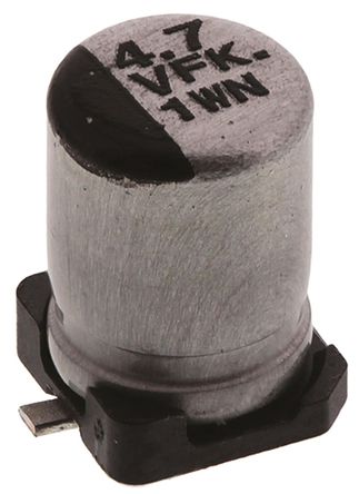 Panasonic - EEEFK1V4R7R - Panasonic FK SMD ϵ�� 35 V ֱ�� 4.7��F SMD ���������� EEEFK1V4R7R, ��20%�ݲ�, ���+105��C		