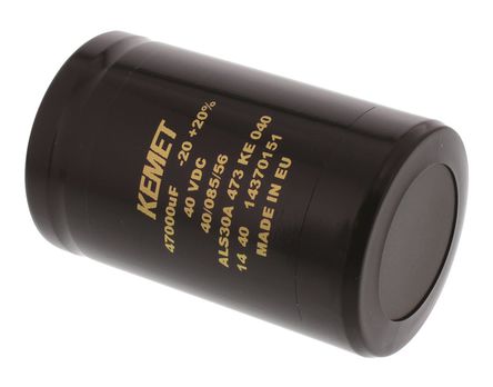 KEMET - ALS30A473KE040 - KEMET ALS30 ϵ 40 V ֱ 47000F ̰װ  ALS30A473KE040, 20%ݲ, 12m(ֵ), +85C,  - ݶ߶ӣװ		
