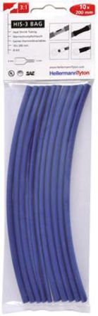 HellermannTyton - 308-30612 - HellermannTyton ɫ ϩ ׹ HIS-3 BAG 6/2 BLUE, 3:1, 6mmֱ, 20cm		