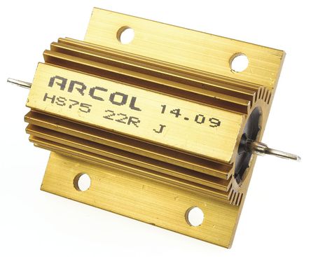 Arcol - HS75 22R J - Arcol HS75 ϵ HS75 22R J 75W 22 5%  尲װ̶ֵ, Ӷ, Ƿװ		