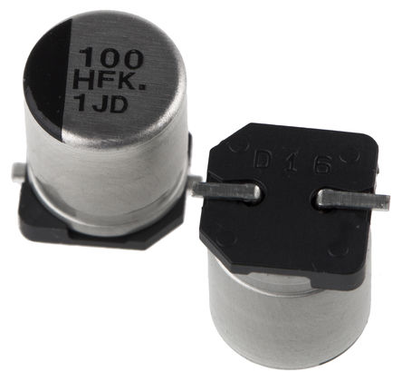 Panasonic - EEEFK1H101P - Panasonic FK SMD ϵ 50 V 100F SMD  EEEFK1H101P, 20%ݲ, 340m(ֵ), +105C, Fװ		