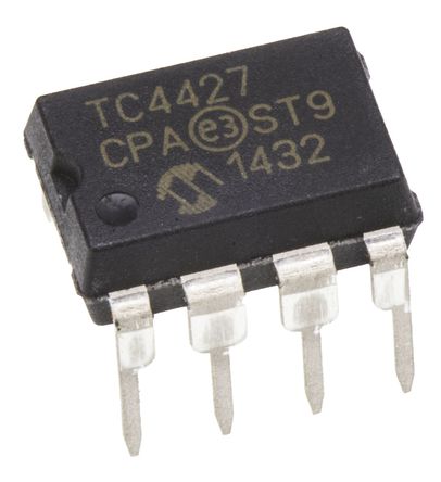 Microchip - TC4427CPA - Microchip TC4427CPA ˫ MOSFET , 1.5A, Ƿ, 8 PDIPװ		