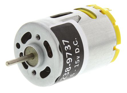 RS Pro - 719RE385 - RS Pro ֱ綯 719RE385, 6  15 V ֱԴ, 990 mA, 78.4 gcm, 9869 rpm, 2.31mm ֱ		