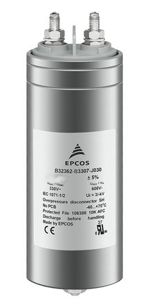 EPCOS - B32362A4706J080 - EPCOS B32362 ϵ 70F ۱ϩ (PP) B32362A4706J080, 5%, 680 V , 75mmֱ		