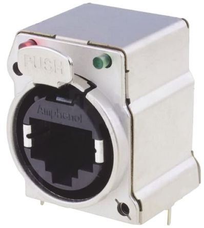 Amphenol - RJX8FB5HRGEB - Amphenol 8· ֱ  ͨ XLR  RJX8FB5HRGEB, ƽ, 125 V 		