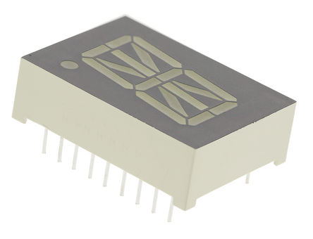 Kingbright - PSA08-12SURKWA - Kingbright PSA08 ϵ 1ַ 16  ɫ LED  PSA08-12SURKWA, 71 mcd, ҲС, 20.32mmַ, ͨװװ		