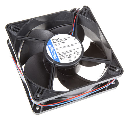 ebm-papst - 4414L3 - ebm-papst 4400 ϵ 1W 24 V ֱ  4414L3, 100m3/h, 2700rpm, 119 x 119 x 38mm		