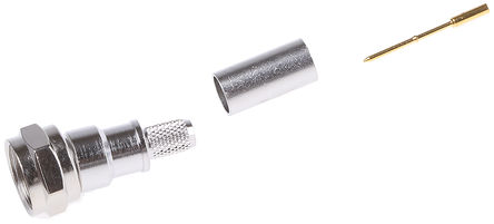 Telegartner - J01600A0003 - Telegartner ֱ 75 °װ  F ͷ J01600A0003, ѹӶ˽, 0  3GHz, 0.6/2.8-4.7		