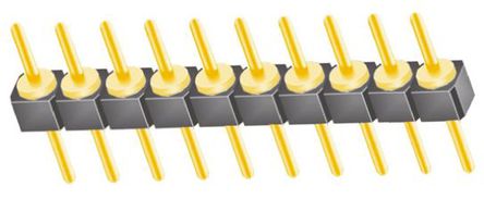 Samtec - TS-110-G-A - Samtec TS ϵ 10· 2.54mmھ (1) ֱ Ź TS-110-G-A, Ӷ˽, 1A, ͨ		