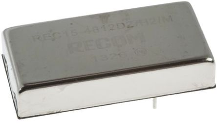 Recom - REC15-4812DZ/H2/M - Recom REC15 ϵ 15W ʽֱ-ֱת REC15-4812DZ/H2/M, 18  75 V ֱ, 12V dc, 625mA		