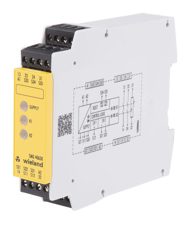 Wieland - SNO 4062K-A-00C - Wieland SNO 4062 ϵ ˫ͨ ȫ̵ SNO 4062K-A-00C, 24 V /ֱԴ, 2 ȫ, 1 		