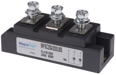 MagnaChip - MPKC2SA200U60 - MagnaChip MPKC2SA200U60 , Io=400A, Vrev=600V, 110ns, 3 5DM-2װ		