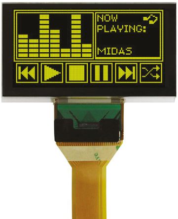 Midas - MCOT128064FV-YM - Midas 2.81in ɫ Դ OLED ʾ MCOT128064FV-YM, 128 x 64, TAB, I2CƽУSPIӿ		