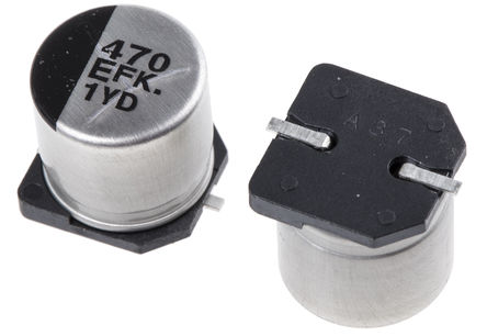 Panasonic - EEEFK1E471AP - Panasonic FK SMD ϵ 25 V 470F SMD  EEEFK1E471AP, 20%ݲ, 160m(ֵ), +105C		