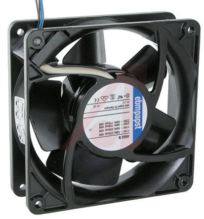 ebm-papst - 4660N - ebm-papst 4000N ϵ 18W 115 V ,230 V   4660N, 105.9cfm, 119 x 119 x 38mm		